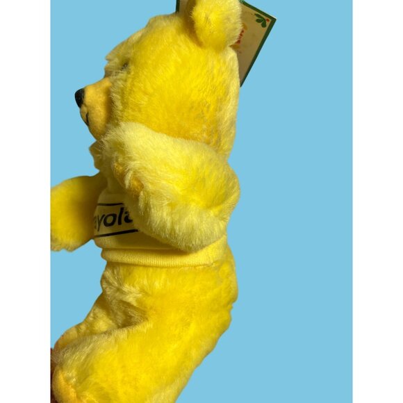 Crayola Burger King Plush Yellow Teddy Bear 1986 Vintage - Picture 9 of 12